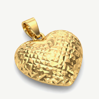 Ciondolo Fabiani a forma di cuore in oro giallo 9Kt