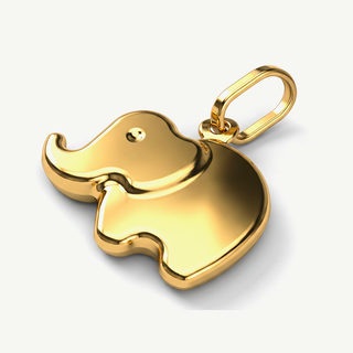 Ciondolo Elefante in Oro Giallo