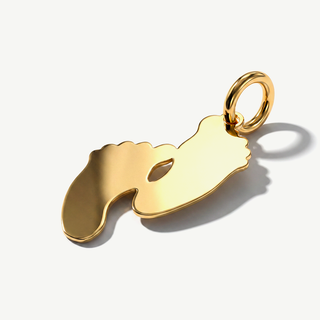 Ciondolo Fabiani piedini in oro giallo 9Kt