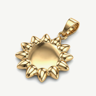 Ciondolo Sole in Oro Giallo