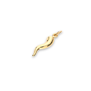 Ciondolo Fabiani corno in oro giallo mini 9Kt