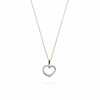 Collana Fabiani in argento con pendente in oro giallo 18Kt e zirconi - Fabiani Gioiellerie