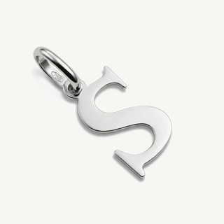 Ciondolo Fabiani iniziale “S” in oro bianco 18kt