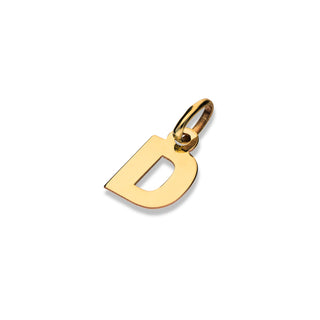 Ciondolo Fabiani iniziale D in oro giallo 9Kt