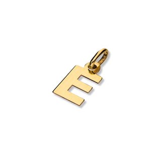 Ciondolo Fabiani iniziale E in oro giallo 9Kt