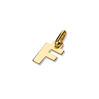 Ciondolo Fabiani iniziale F in oro giallo 9Kt