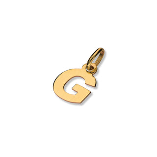 Ciondolo Fabiani iniziale G in oro giallo 9Kt