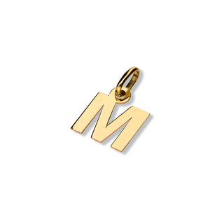 Ciondolo Fabiani iniziale "M" in oro giallo 9Kt