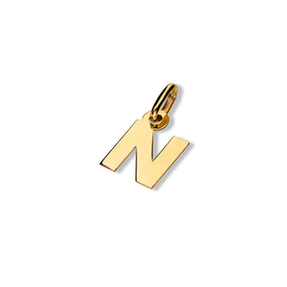 Ciondolo Fabiani iniziale "N" in oro giallo 9Kt