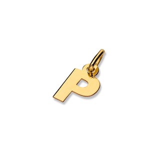 Ciondolo Fabiani iniziale P in oro giallo 9Kt