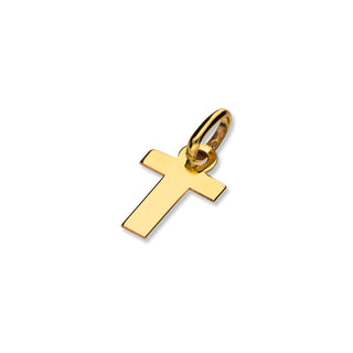 Ciondolo Fabiani iniziale T in oro giallo 9Kt