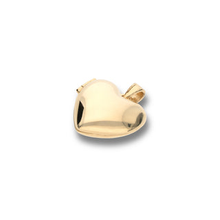 Fabiani 9kt yellow gold heart photo pendant