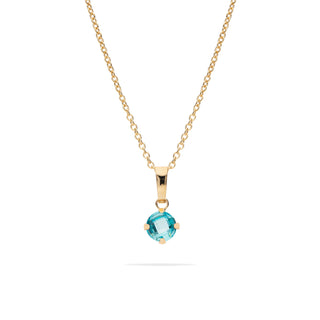 Collana Fabiani in argento dorato con pendente punto luce in oro giallo 18Kt