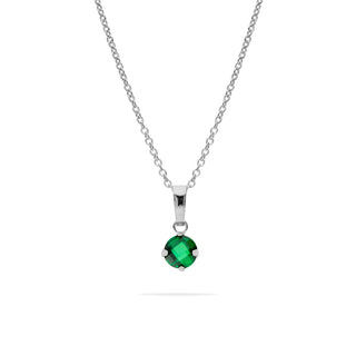 Collana Fabiani in argento con pendente punto luce in oro bianco 18Kt