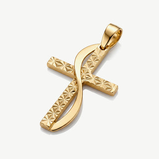 Ciondolo Fabiani Croce in Oro 9Kt