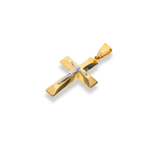 Fabiani cross pendant in 18Kt yellow gold