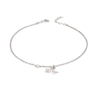 Cavigliera Fabiani in argento 925 con farfalle - Fabiani Gioiellerie