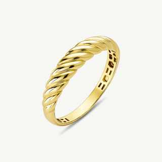 Anello Fabiani a fascia in oro giallo 9Kt