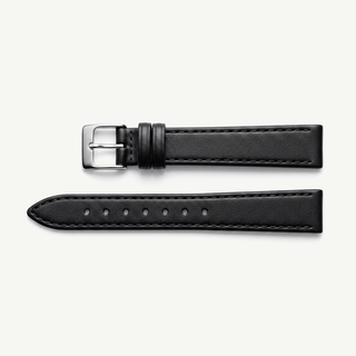 Cinturino Liscio Nero in Vera Pelle
