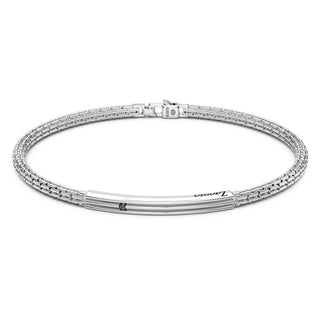 Bracciale Zancan in argento con pietre nere - Fabiani Gioiellerie