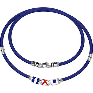 Collana Zancan Regata Kevlar blu e Argento - Fabiani Gioiellerie