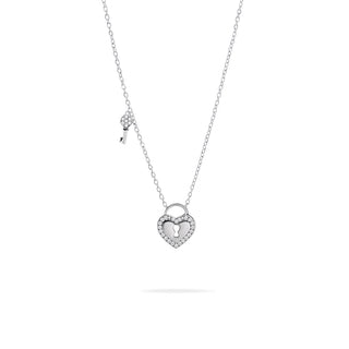 Collana Acciaio Lucchetto e Chiave Meridien Jewels