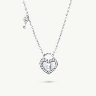 Collana Acciaio Lucchetto e Chiave Meridien Jewels