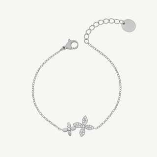 Bracciale Meridien Jewels Flowers in Acciaio