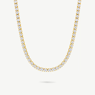 Collana Tennis Dorata Meridien Jewels in Acciaio con Zirconi