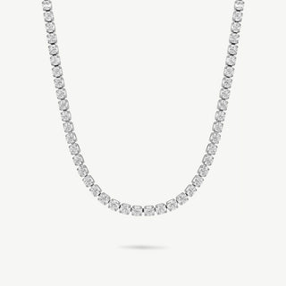 Collana Tennis Silver Meridien Jewels in Acciaio con Zirconi