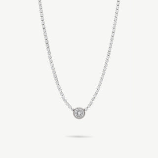 Collana Meridien Jewels in acciaio con punto luce centrale