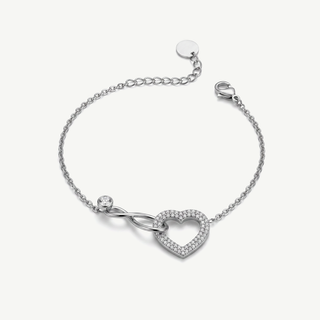 Bracciale con Cuore e Infinito Meridien