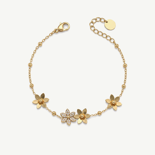 Bracciale con Fiori Meridien - Dorato