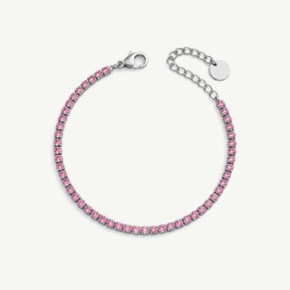 Bracciale Tennis Meridien - Rosa