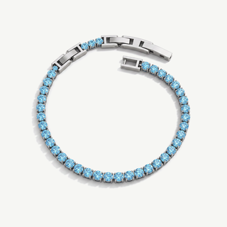Bracciale Tennis Meridien - Celeste