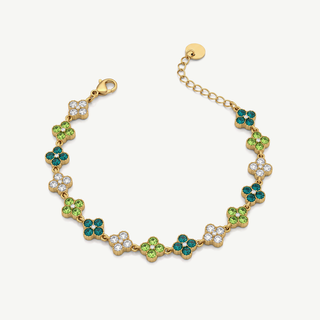 Bracciale Tennis Floreale Meridien - Verde