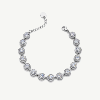 Bracciale Tennis Halo Meridien - Bianco