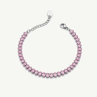 Bracciale Tennis Meridien - Rosa