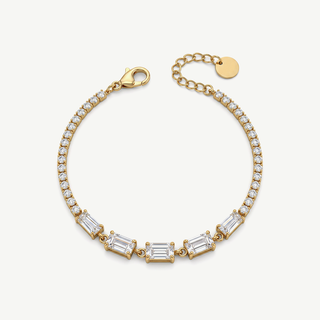 Bracciale Tennis con Baguette Centrali Meridien