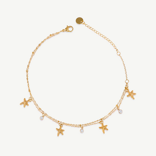 Cavigliera con Stelle Marine e Punti Luce