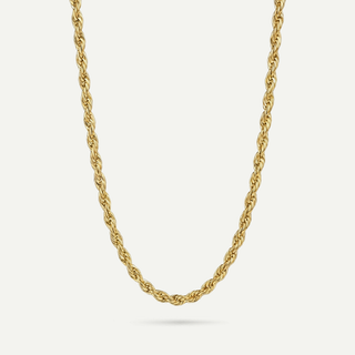 Collana Meridien in acciaio dorato a corda