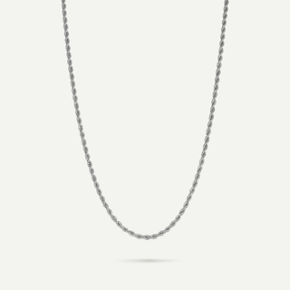 Collana Meridien in acciaio con catena rope