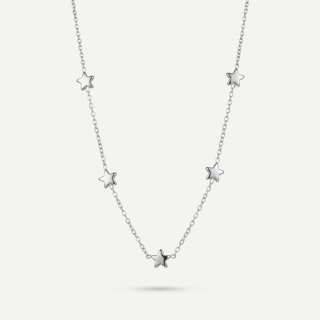 Collana Meridien in acciaio con stelline