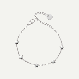 Bracciale in acciaio con stelle