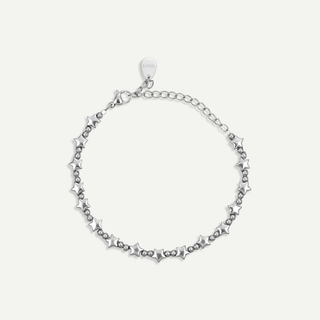 Bracciale in acciaio con stelle