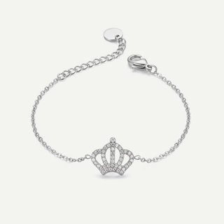 Bracciale Meridien in acciaio – Corona Pavé