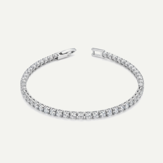 Bracciale Tennis Meridien in acciaio – Zirconi luminosi