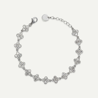 Bracciale Meridien a motivi floreali con cristalli