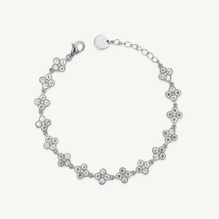 Bracciale con Fiori con Cristalli