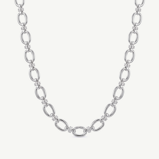Collana con Maglie Ovali Intrecciate